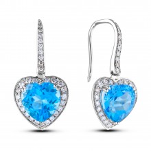 Diamond Dangle Earrings SGE427 (Earrings)