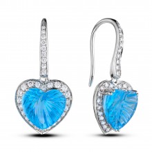 Diamond Dangle Earrings SGE434-1 (Earrings)
