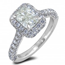 Diamond Engagement Halo Rings SGR1300-Cu (Rings)