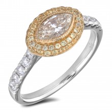 Diamond Engagement Halo Rings sgr1444 (Rings)