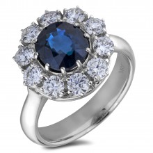 Diamond Engagement Halo Rings SGR1442 (Rings)