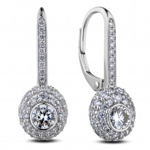 Diamond Hoop Earrings sge476 (Earrings)