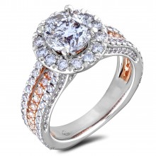 Diamond Engagement Halo Rings SGR1008-RD (Rings)