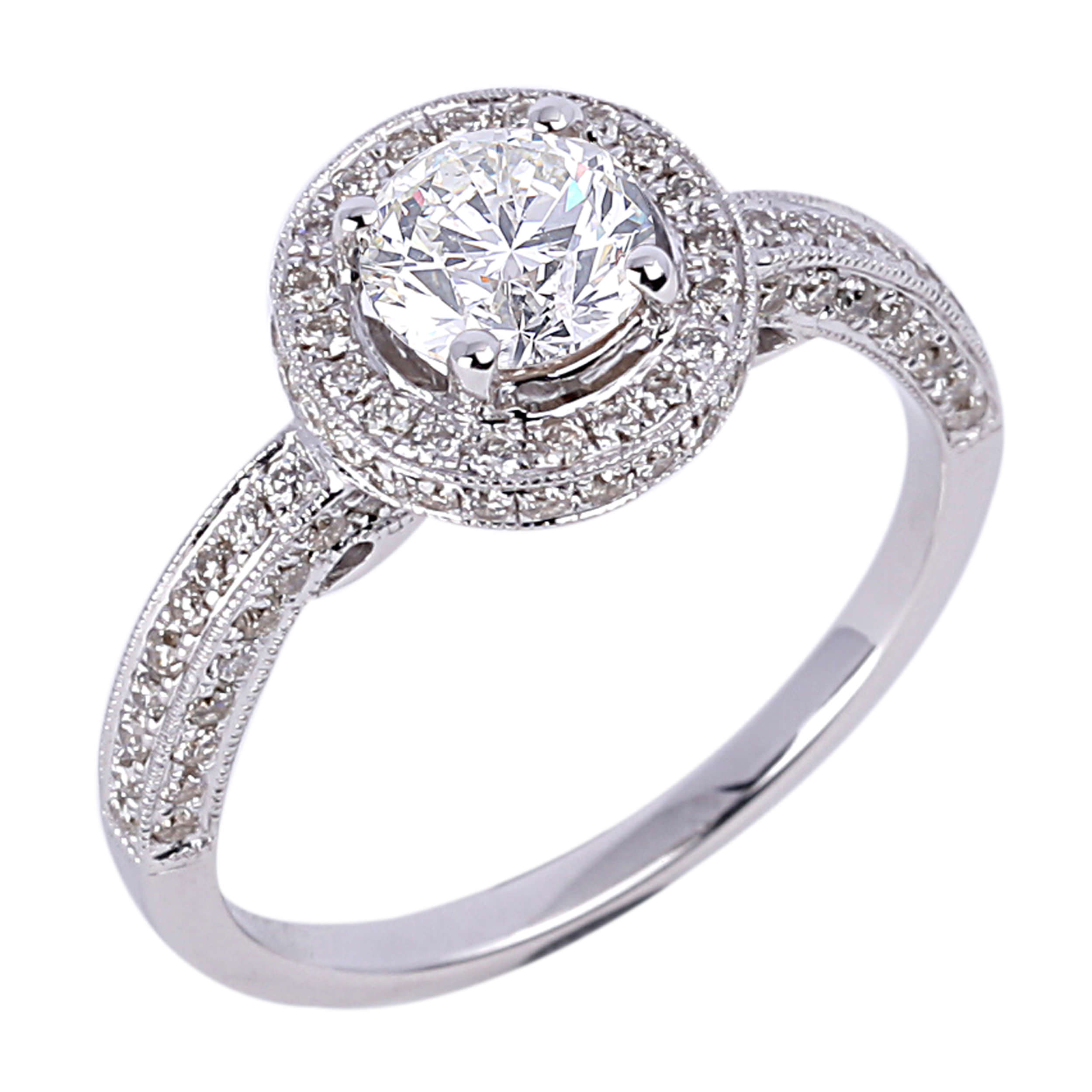 Diamond Engagement Halo Rings SGR422 (Rings)