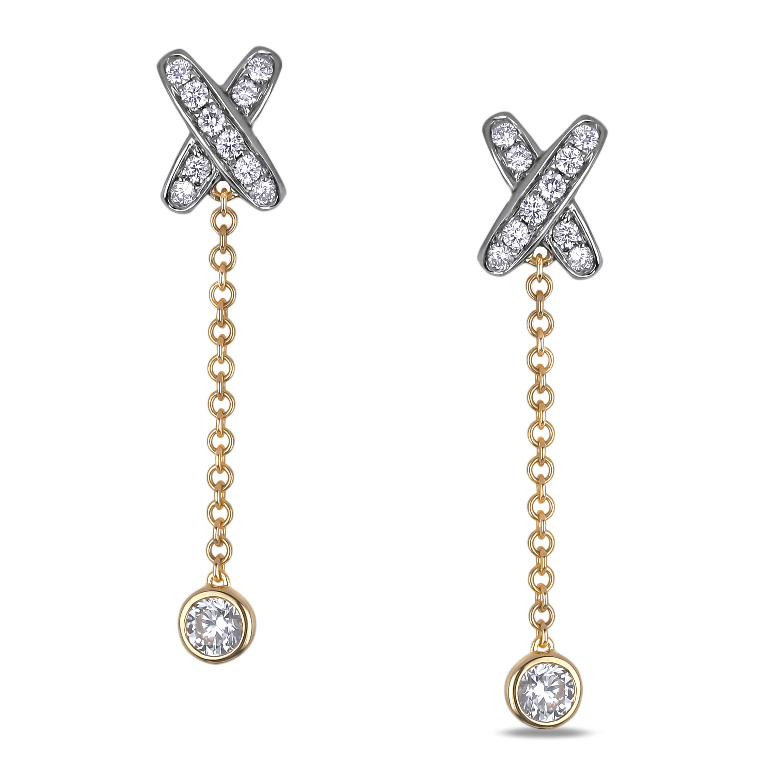 Diamond Dangle Earrings SGE320 (Earrings)