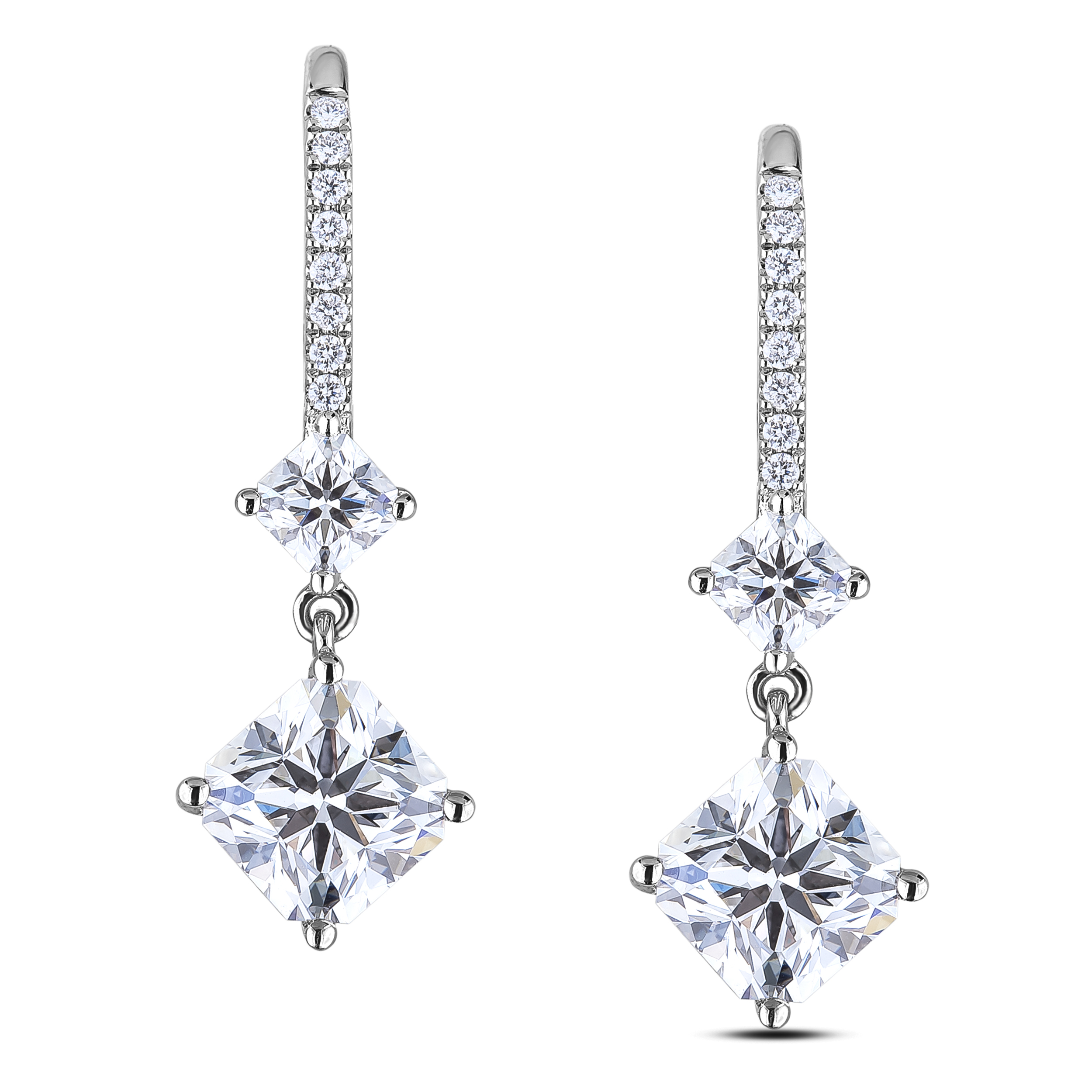 Diamond Dangle Earrings SGE329 (Earrings)