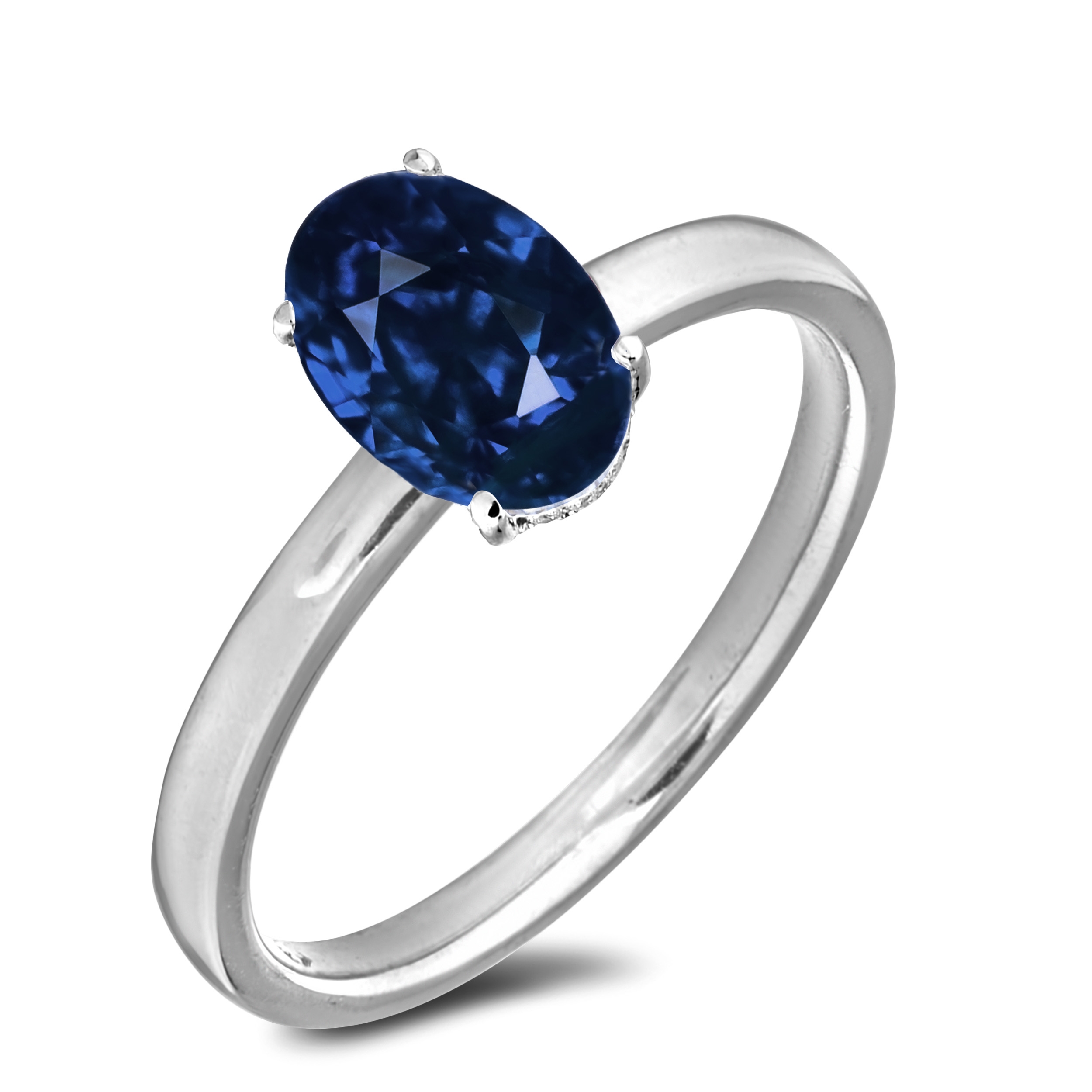 Diamond Engagement Halo Rings SGR1455-OV (Rings)