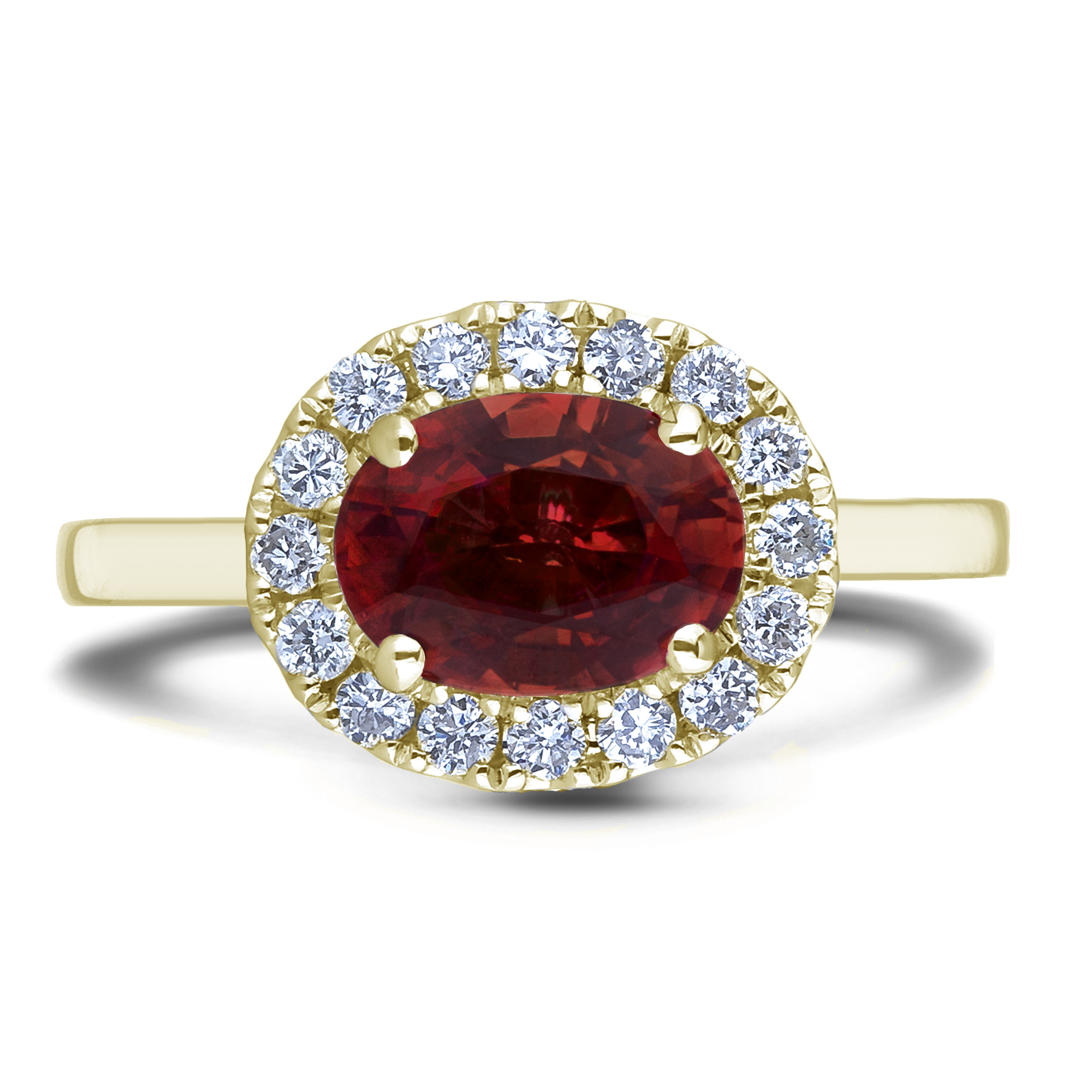 Diamond Engagement Halo Rings SGR1429-OV (Rings)