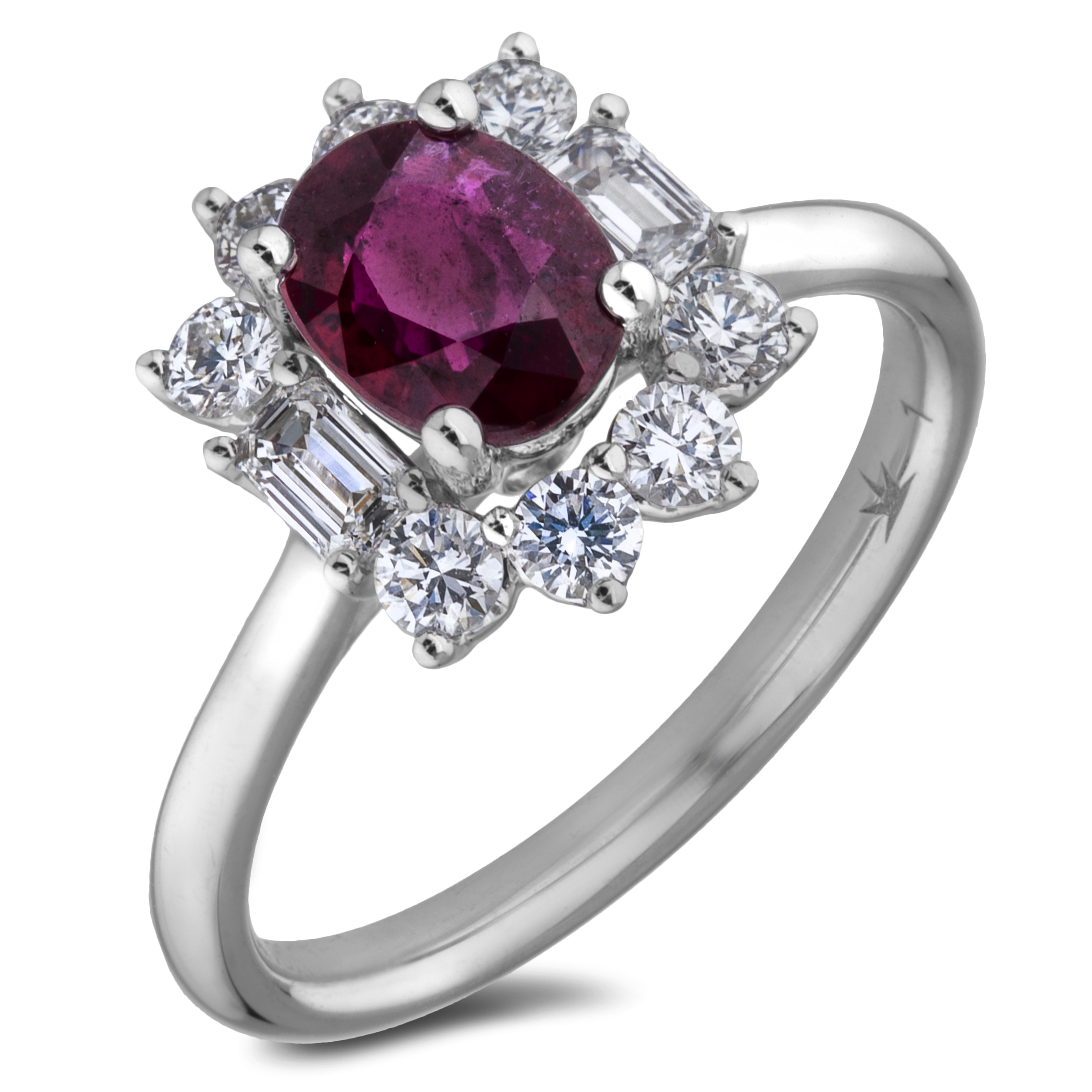 Diamond Engagement Halo Rings SGR1494 (Rings)