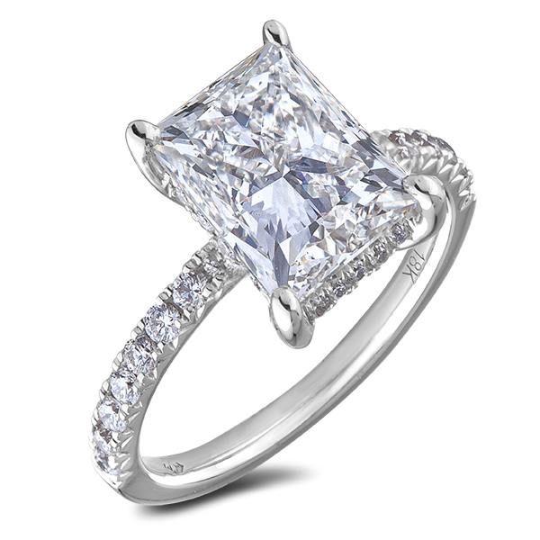 Diamond Engagement Halo Rings SGR1401-EC (Rings)