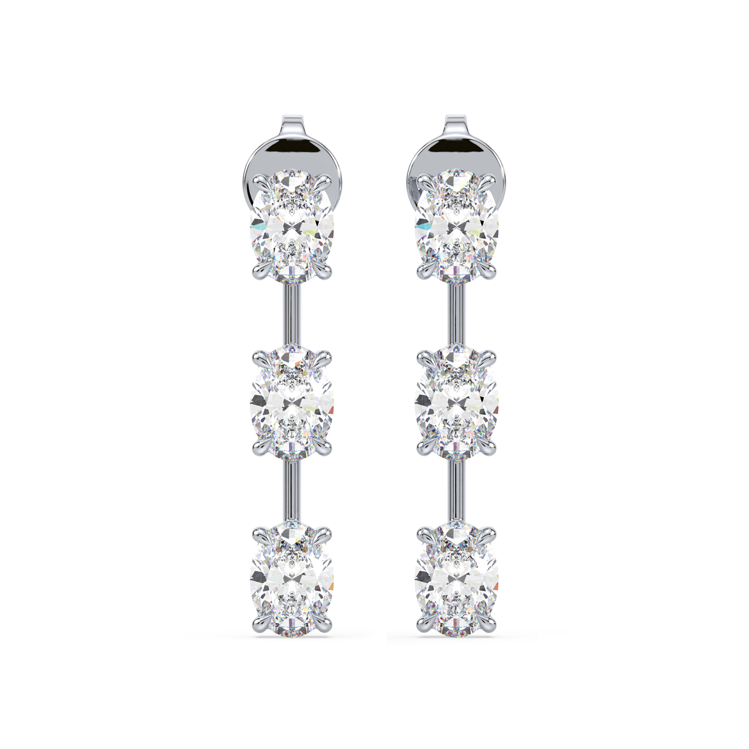 Diamond Dangle Earrings SGE522 (Earrings)