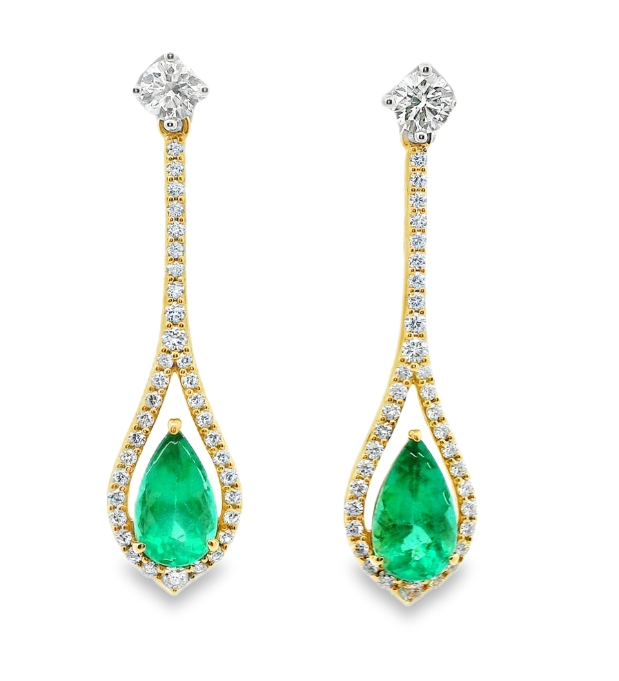 Diamond Dangle Earrings SGE518 (Earrings)