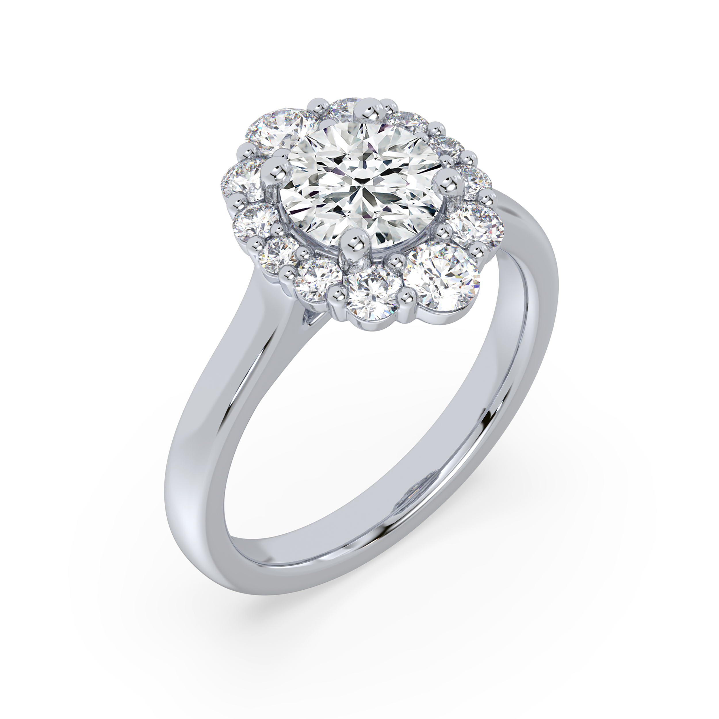 Diamond Engagement Halo Rings SGR1505 (Rings)