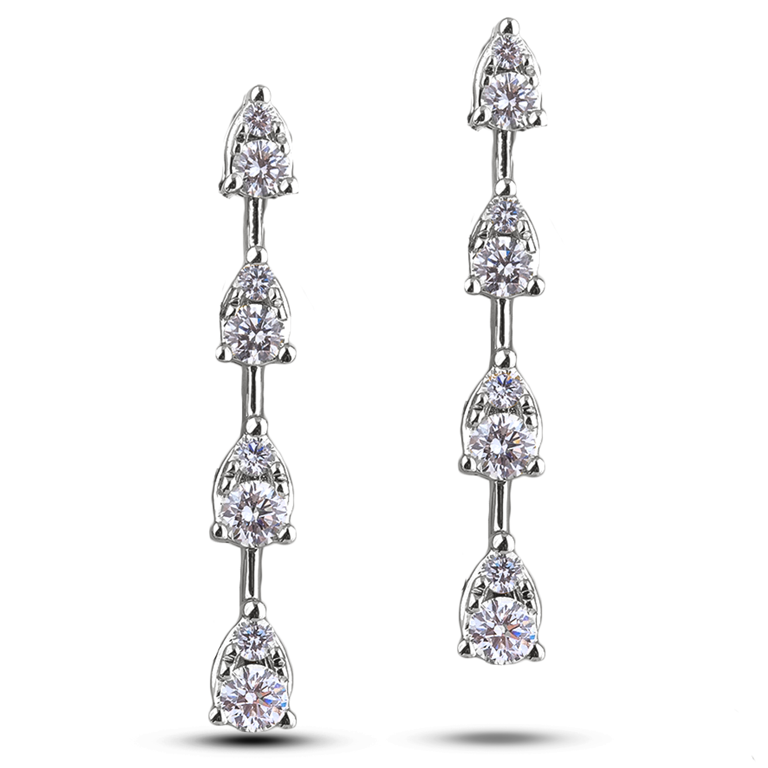 Diamond Dangle Earrings SGE503-4C (Earrings)