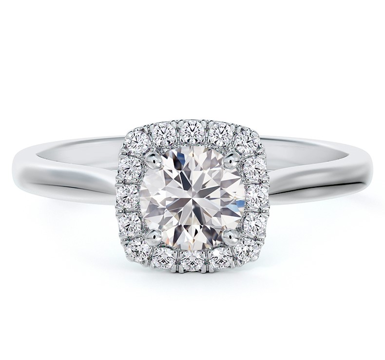 Diamond Engagement Halo Rings SGR1539 (Rings)