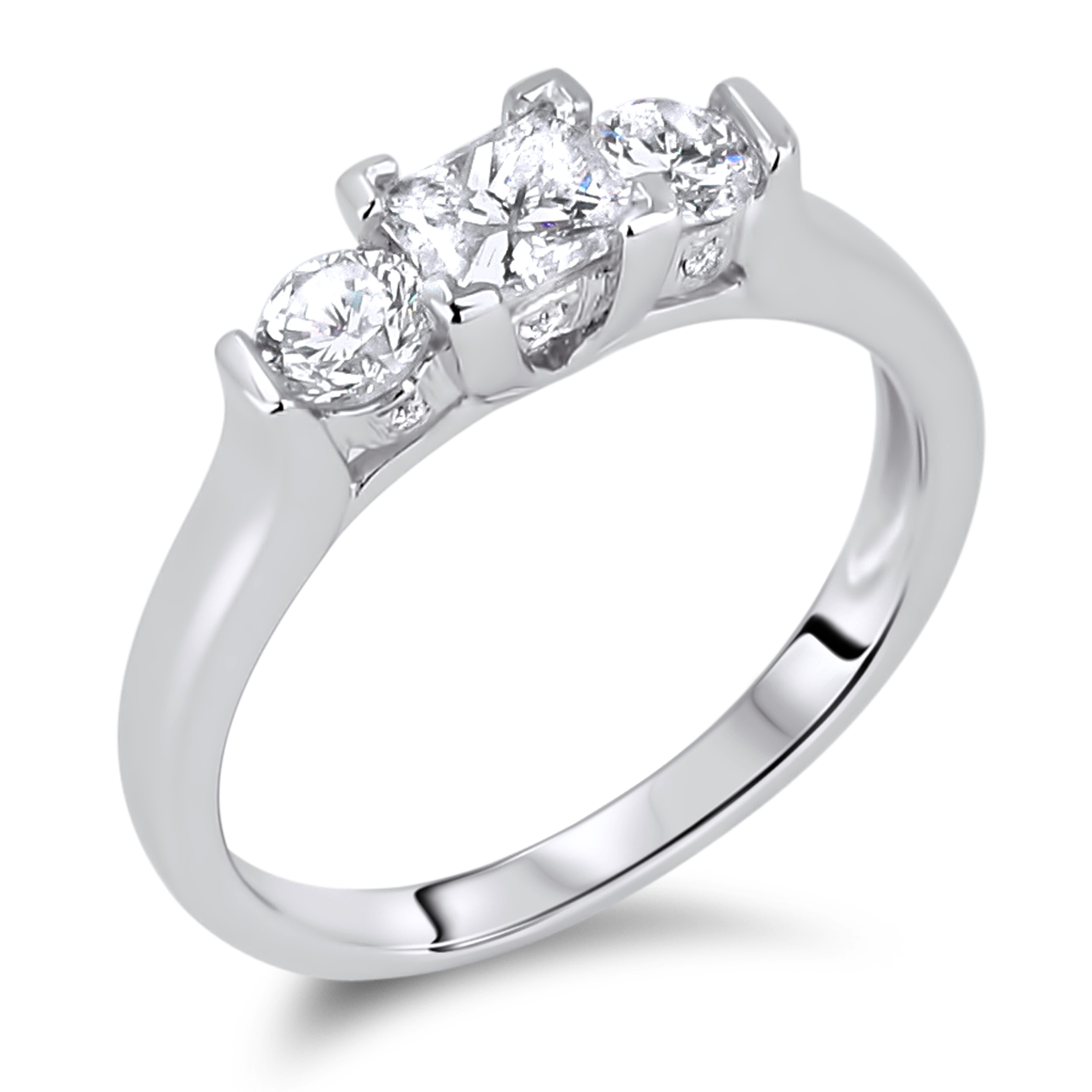 Diamond Three Stone Rings SGR328 (Rings)