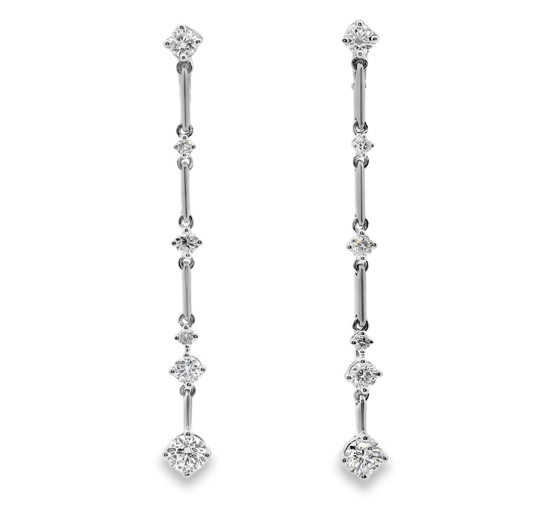 Diamond Dangle Earrings SGE535 (Earrings)