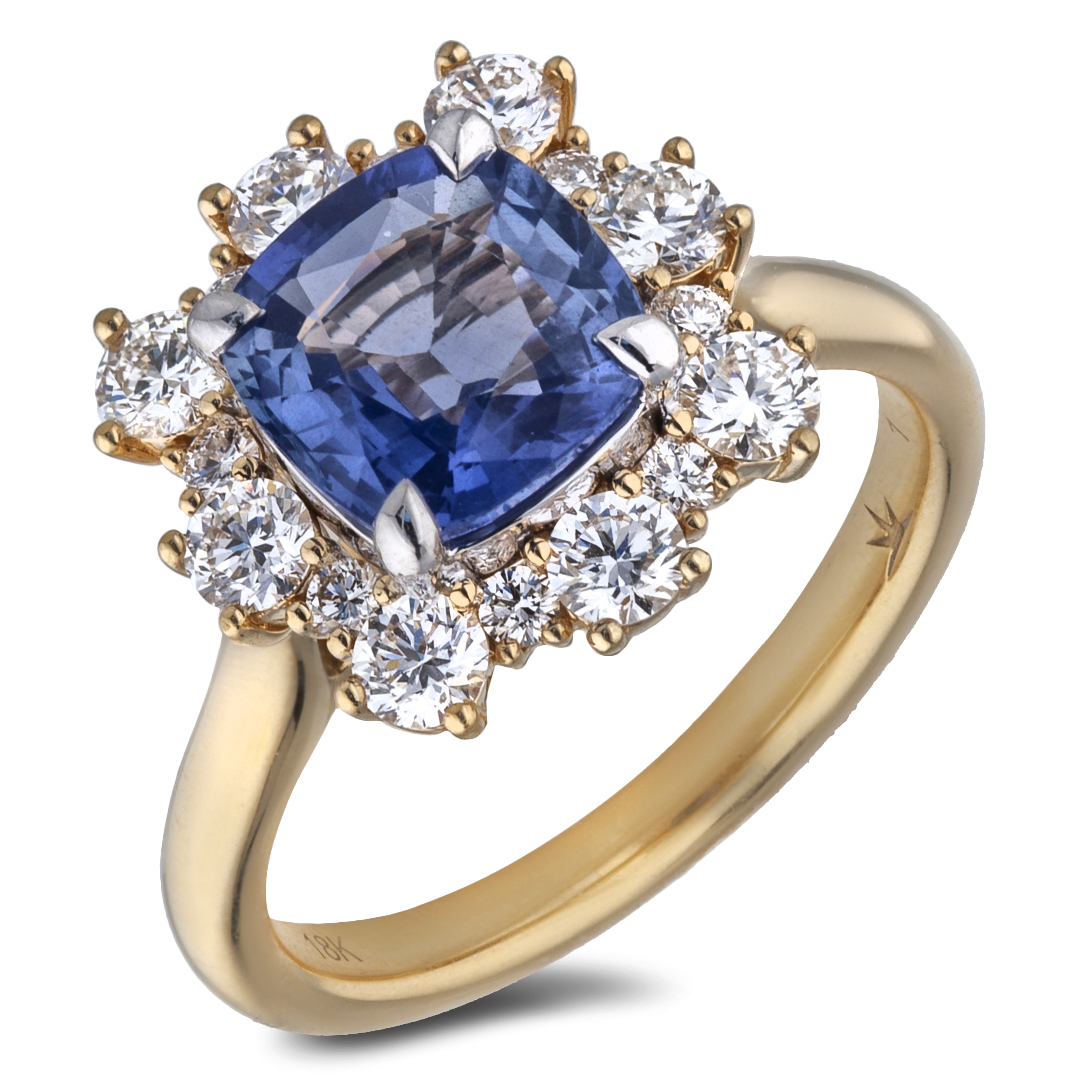 Diamond Engagement Halo Rings SGR1497 (Rings)