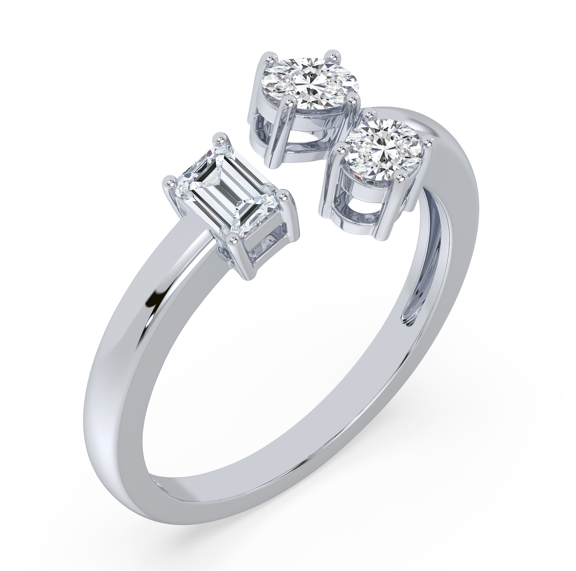 Diamond Three Stone Rings SGR1526 (Rings)