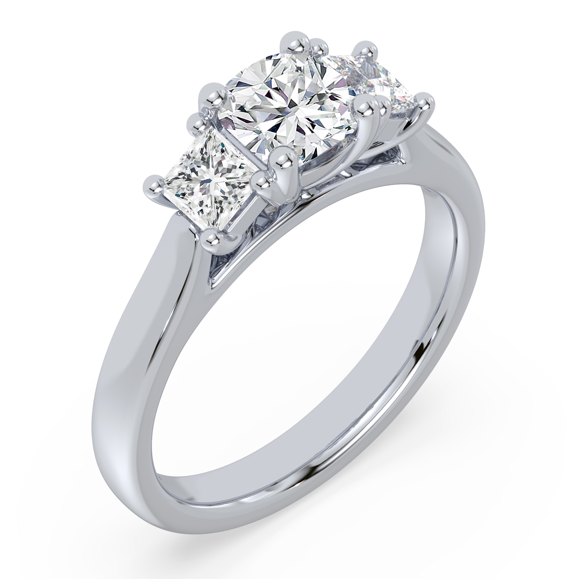 Diamond Three Stone Rings SGR1520 (Rings)