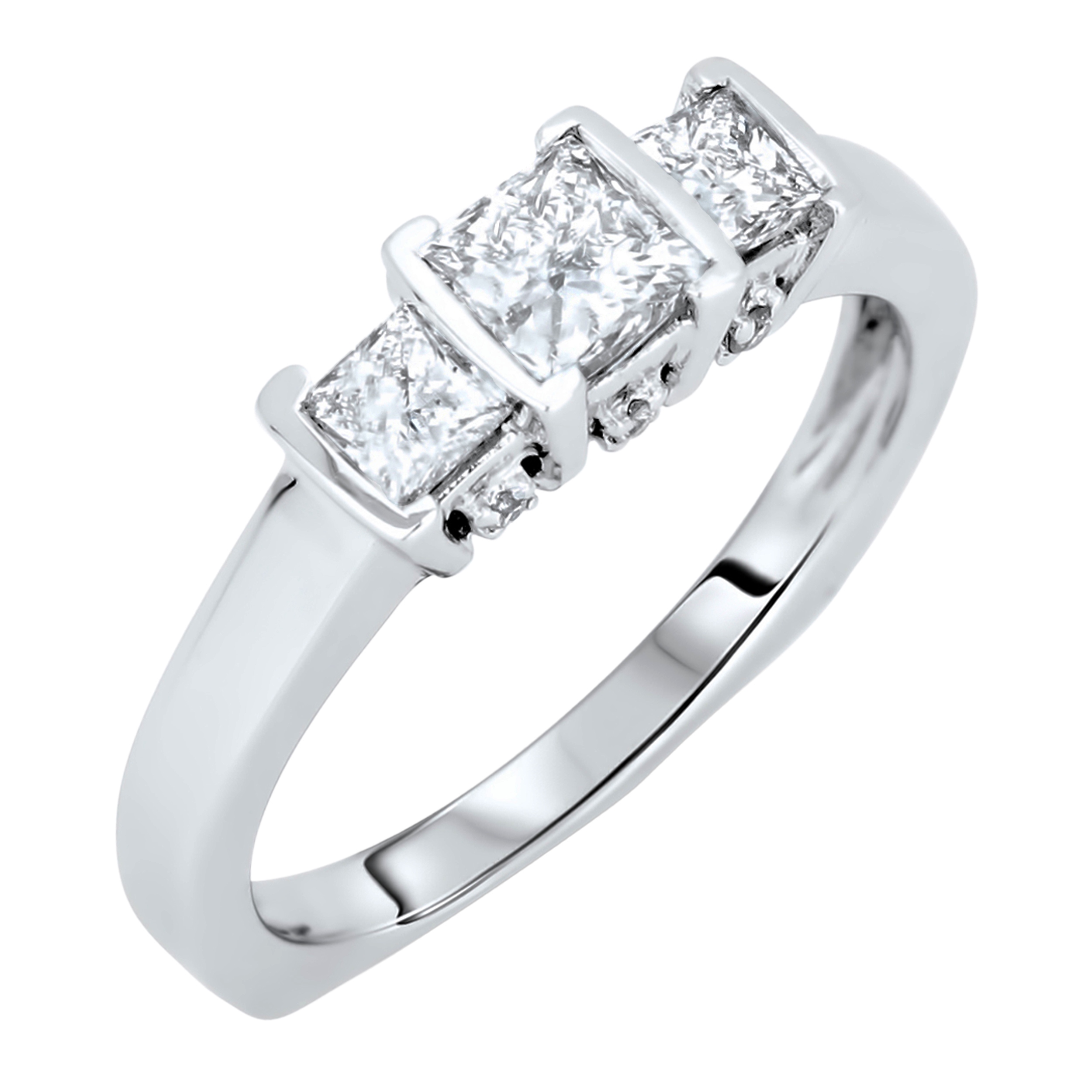 Diamond Three Stone Rings SGR329 (Rings)