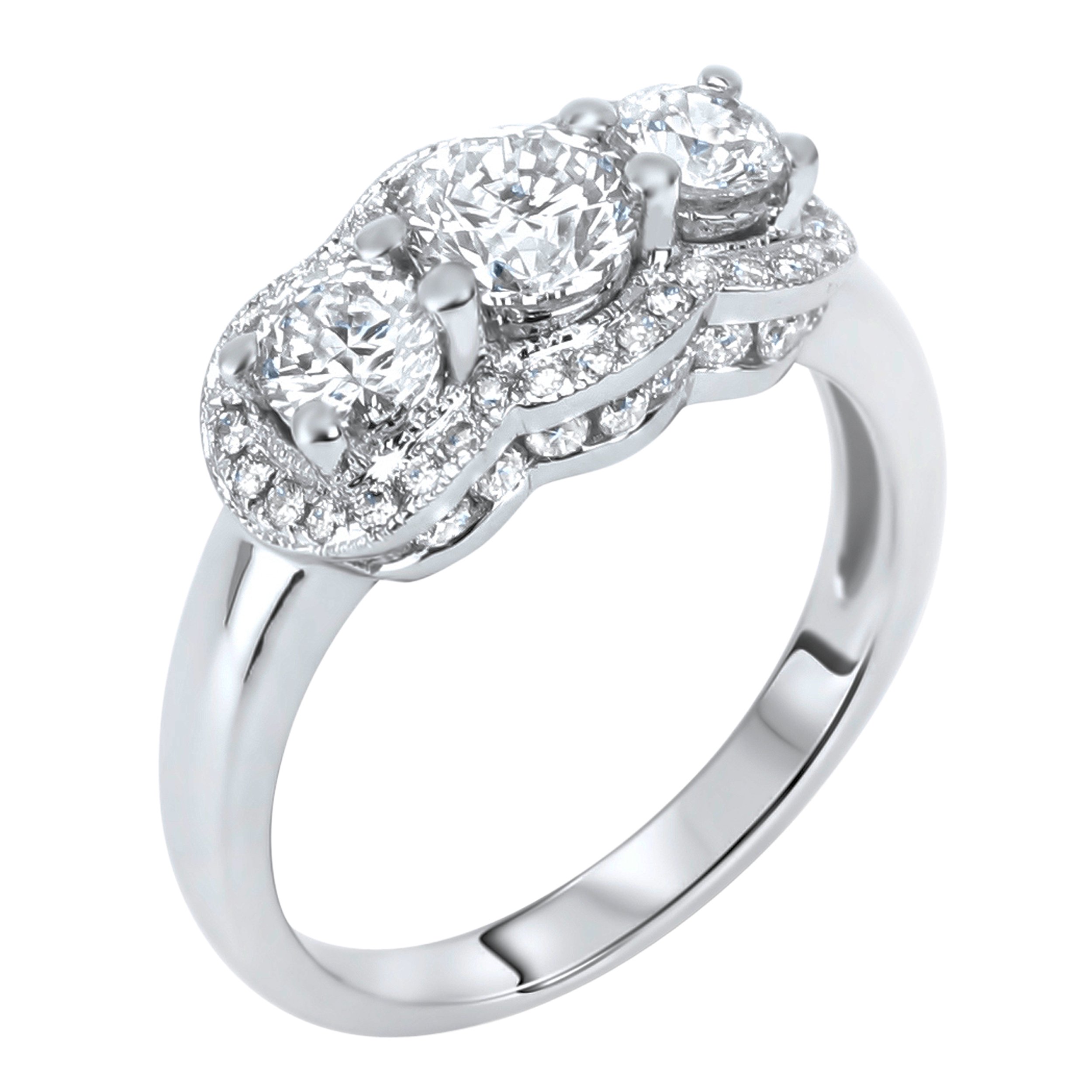 Diamond Three Stone Rings SGR316 (Rings)