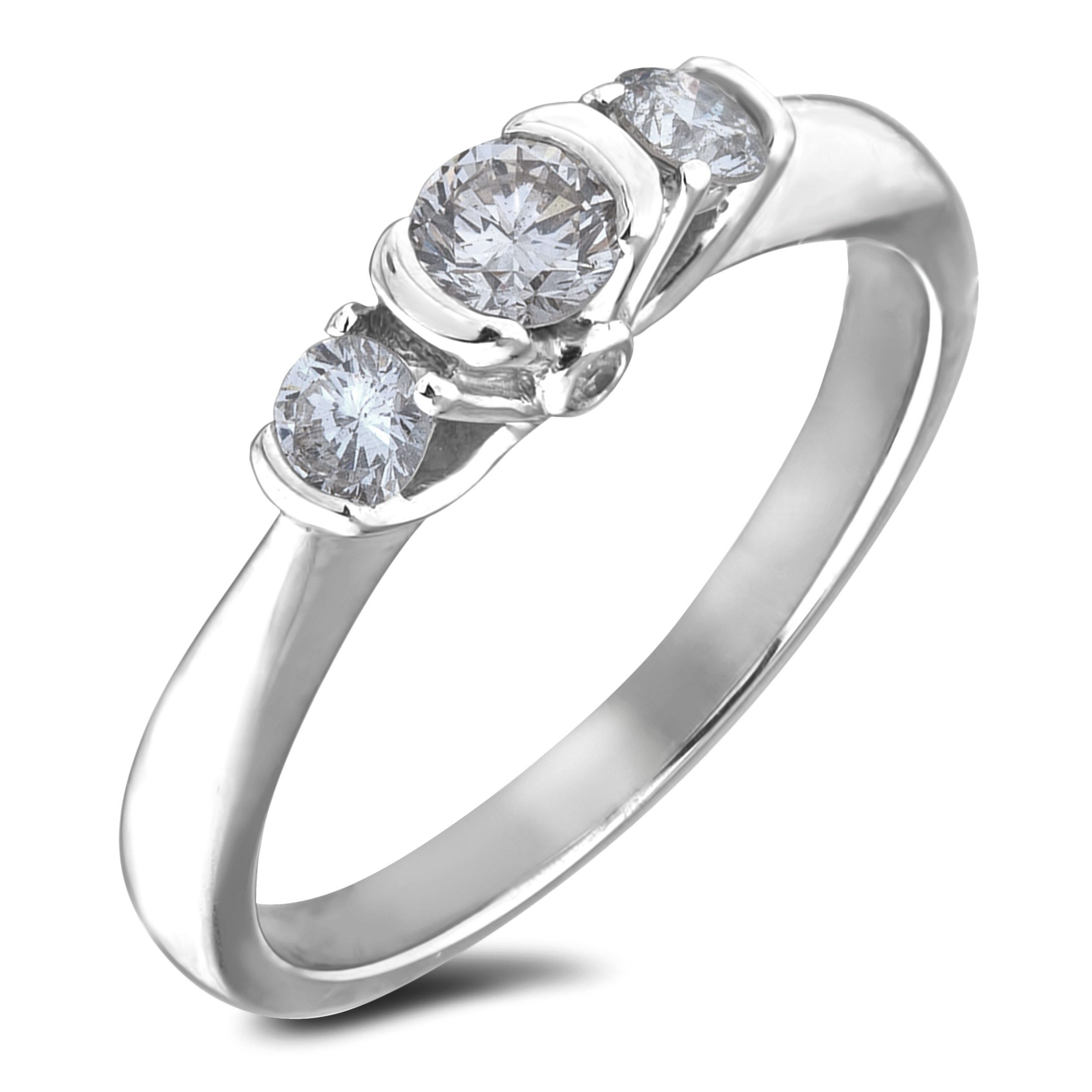 Diamond Three Stone Rings SGR781 (Rings)