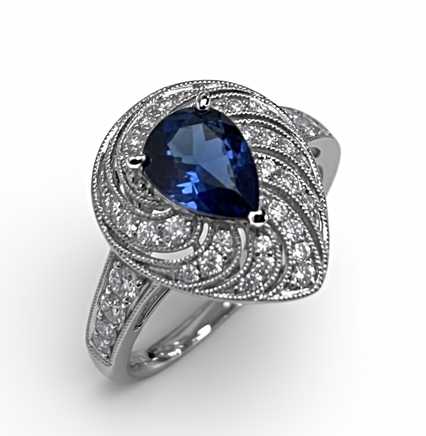 Diamond Engagement Halo Rings SGR1546  (Rings)