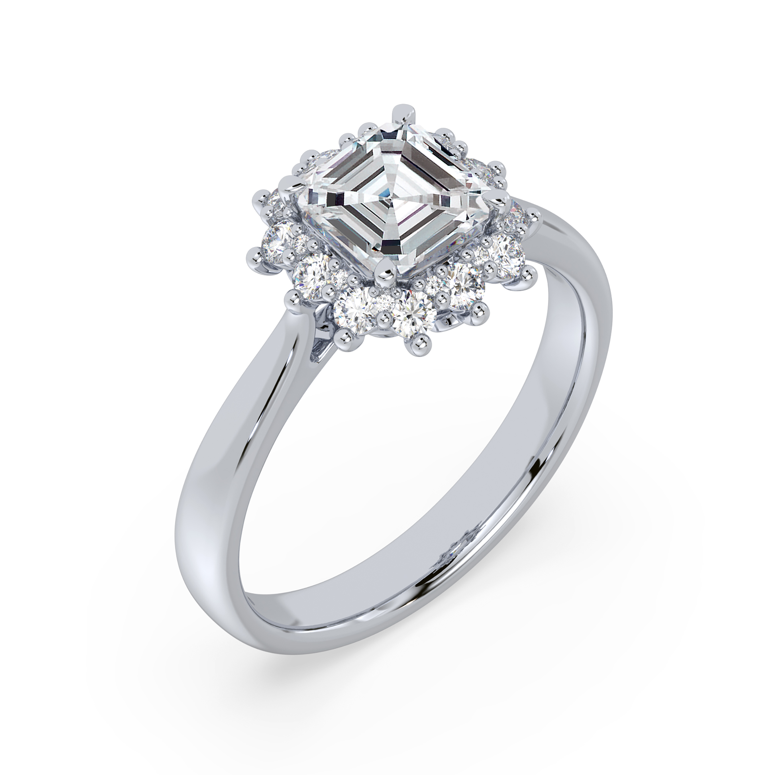 Diamond Engagement Halo Rings SGR1568 (Rings)