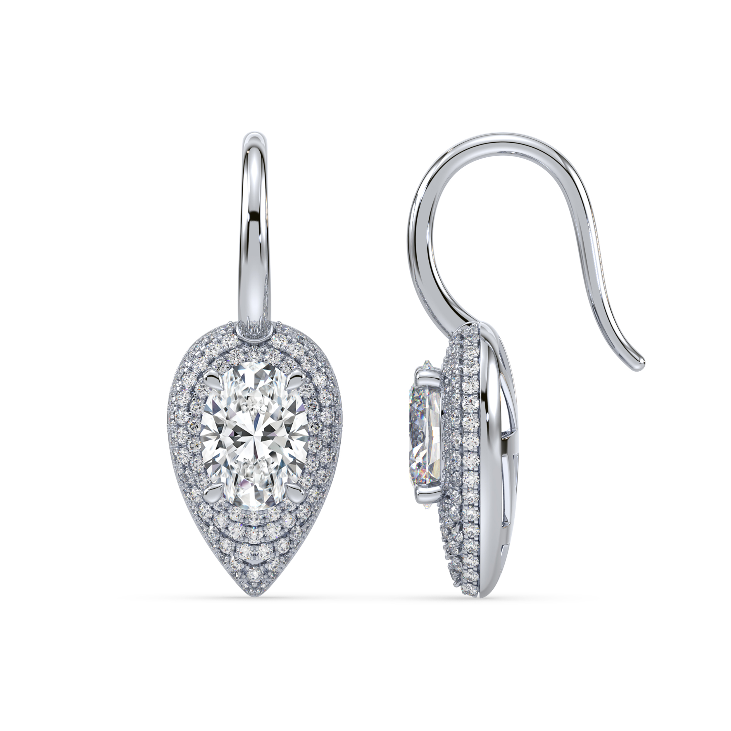 Diamond Dangle Earrings SGE540 (Earrings)