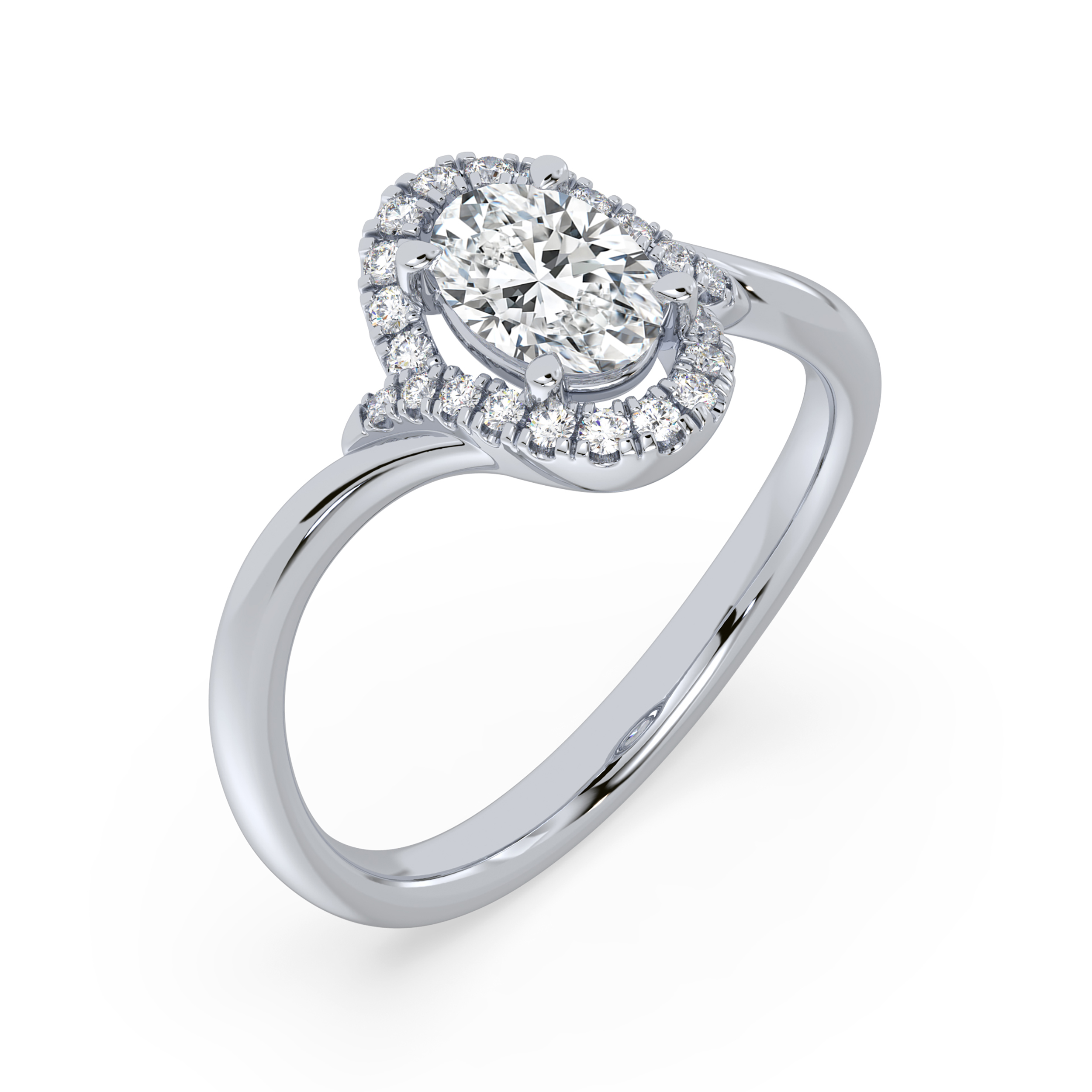 Diamond Engagement Halo Rings SGR1573 (Rings)