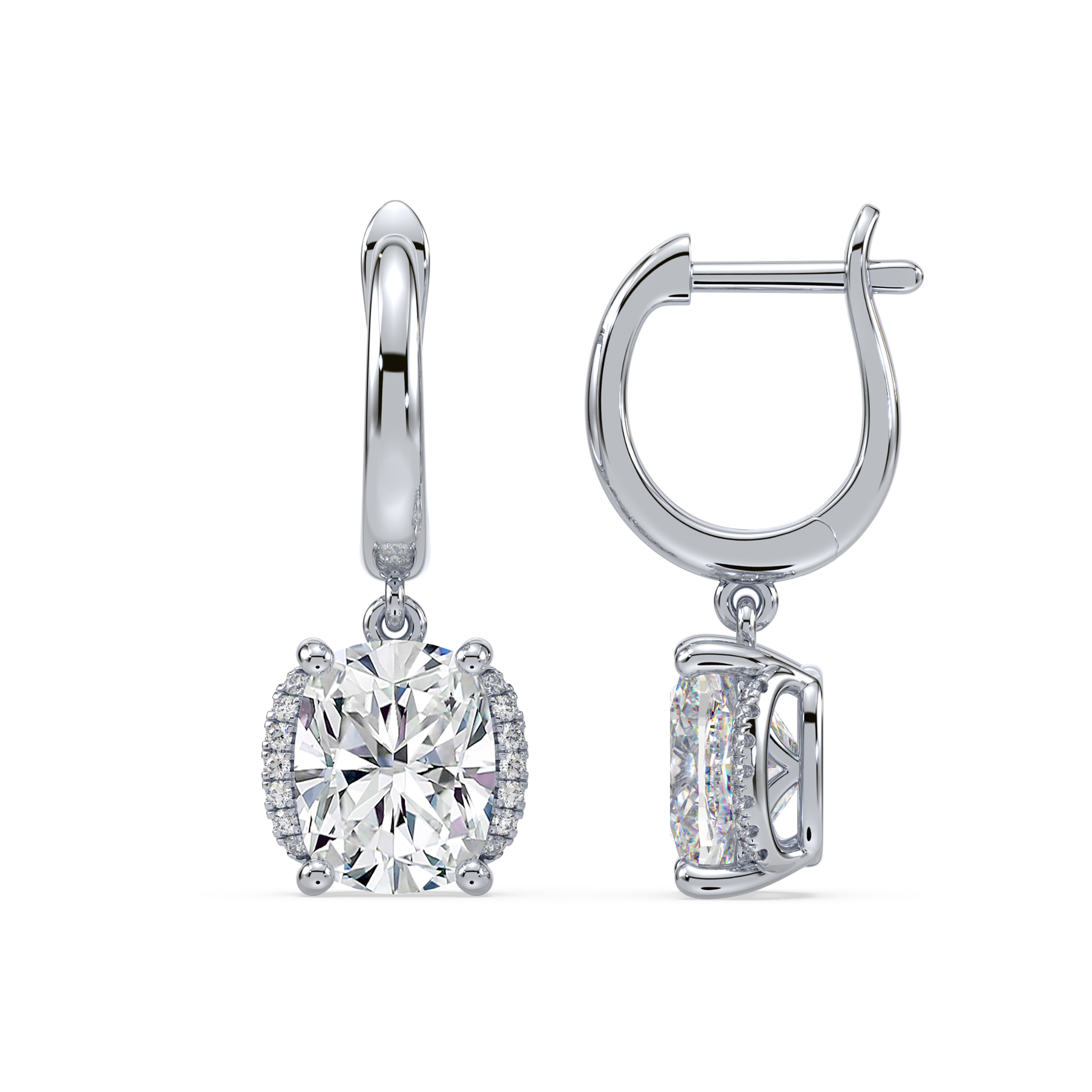 Diamond Dangle Earrings SGE537-cu (Earrings)