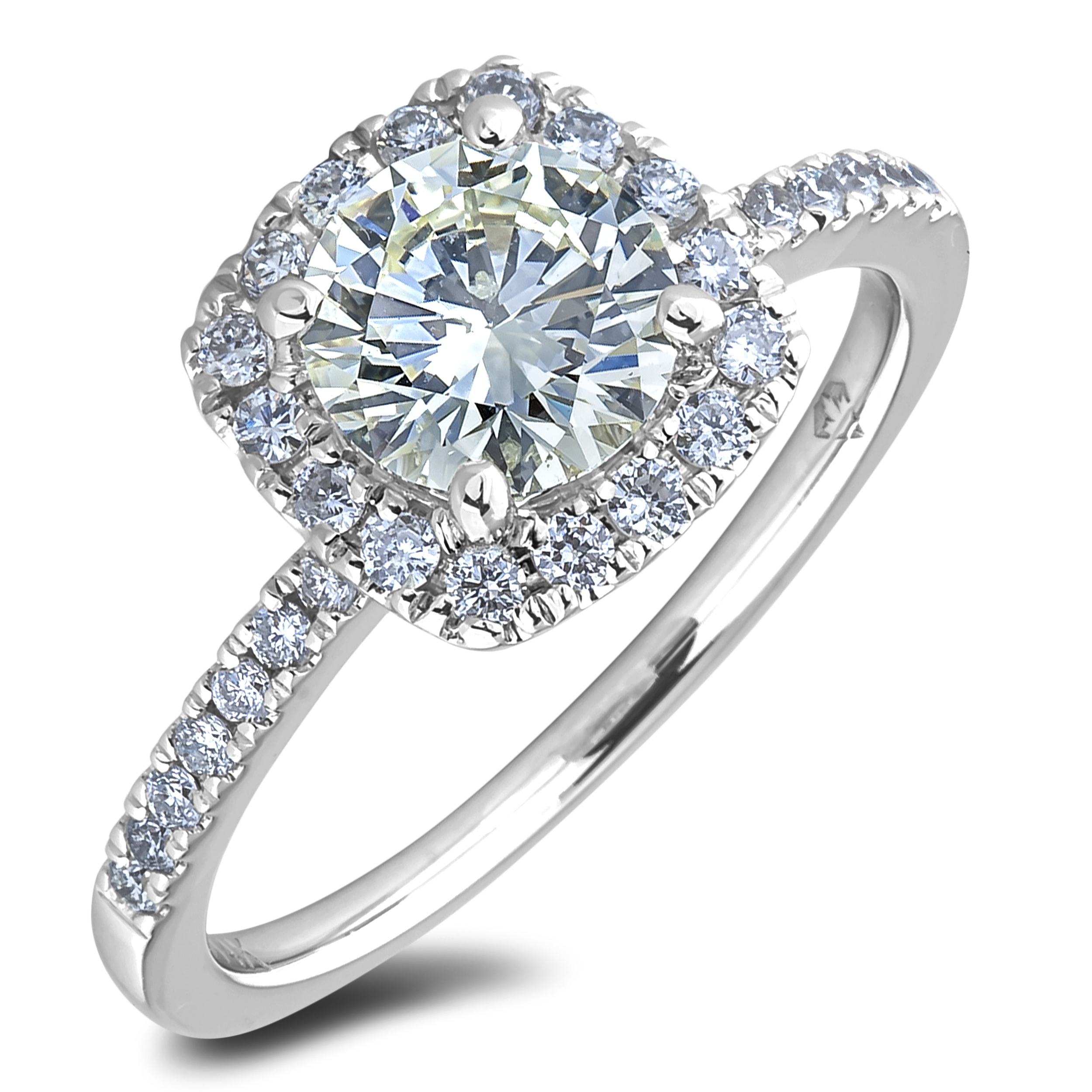 Diamond Engagement Halo Rings SGR1026-1 (Rings)