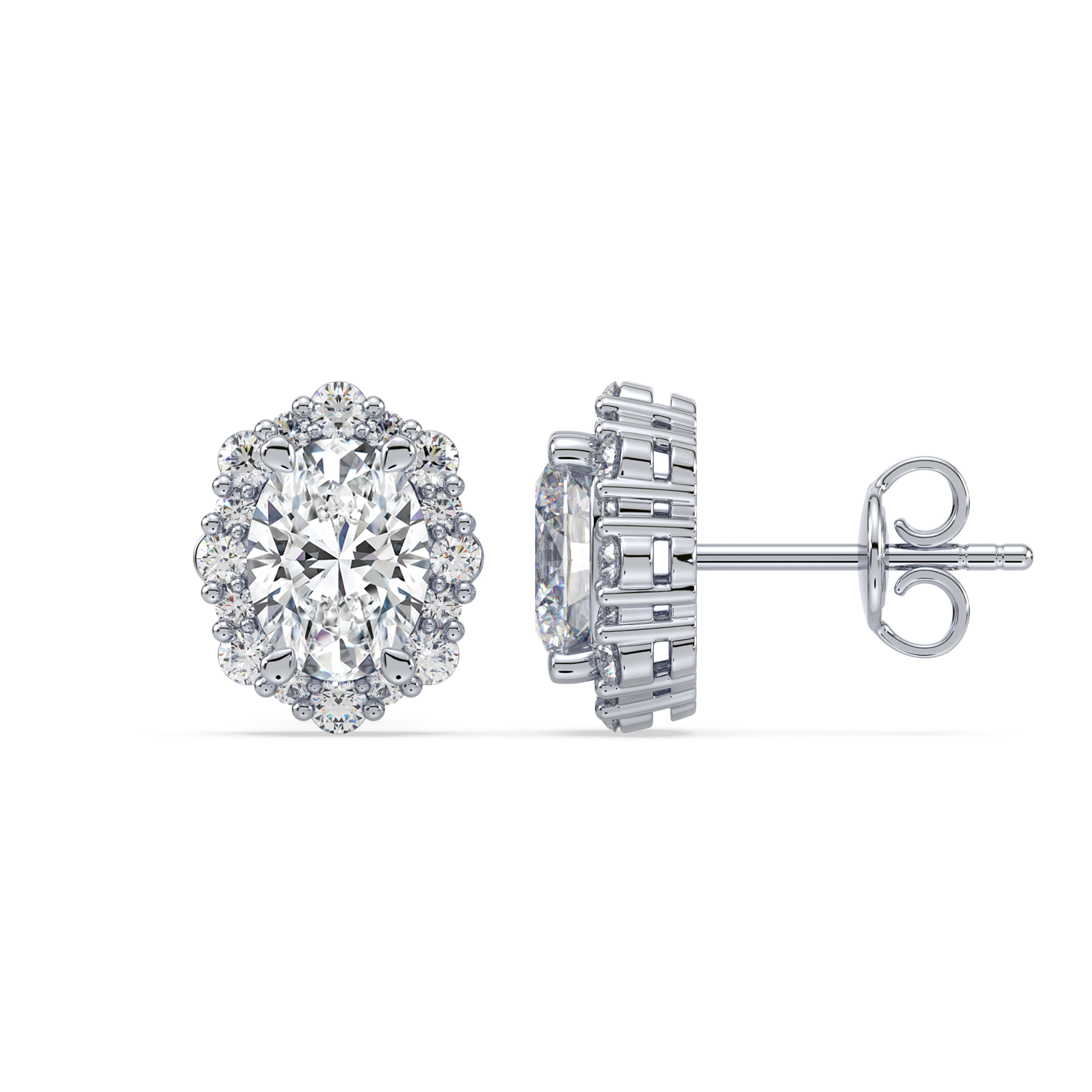 Diamond Stud Earrings SGE549-2 (Earrings)