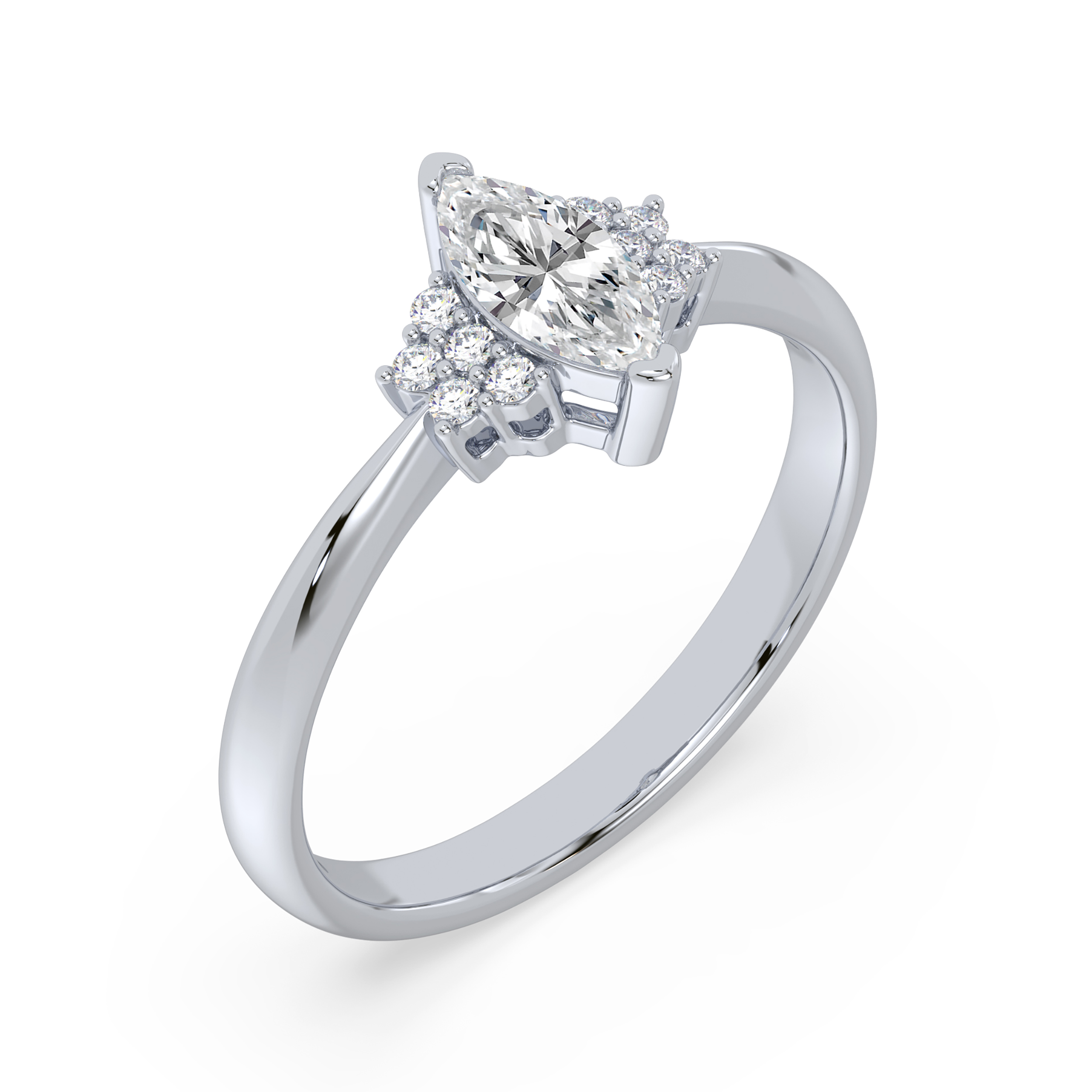 Diamond Engagement Rings SGR1565-MQ (Rings)