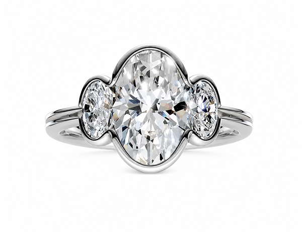 Diamond Three Stone Rings THR-V65108 (Rings)
