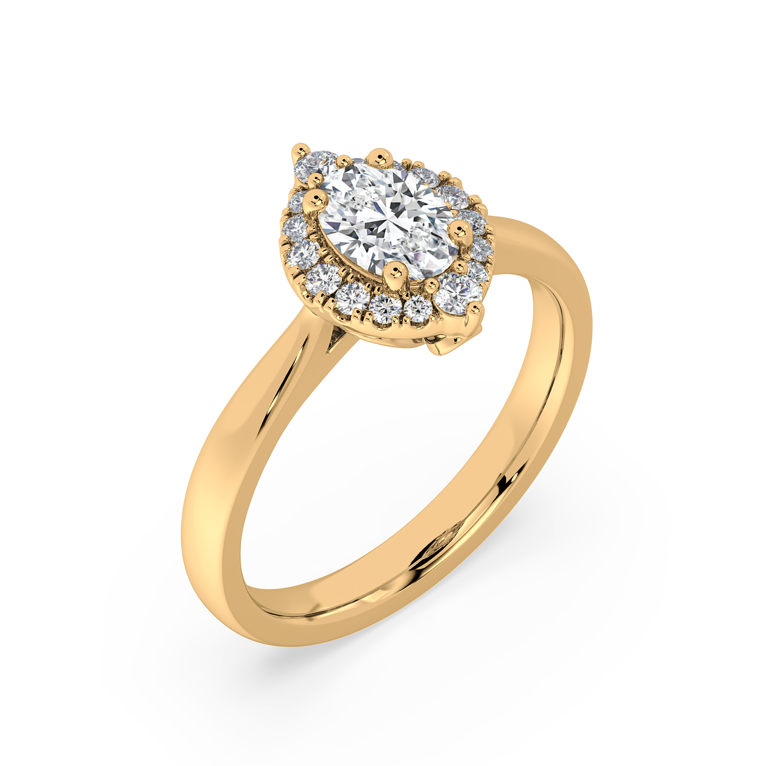 Diamond Engagement Halo Rings SGR1587 (Rings)